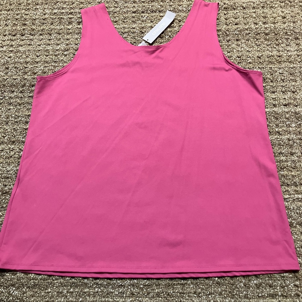 Chico's Vibrant Pink Tank Top NWT - Picture 2 of 4